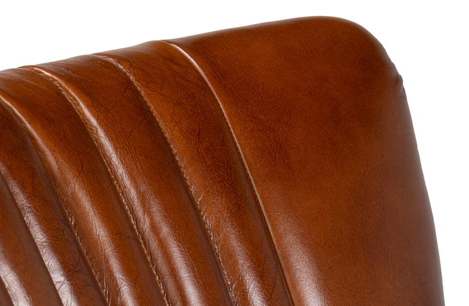 Parker Office Chair, Vintage Havana Lthr by Sarreid Ltd - view 9