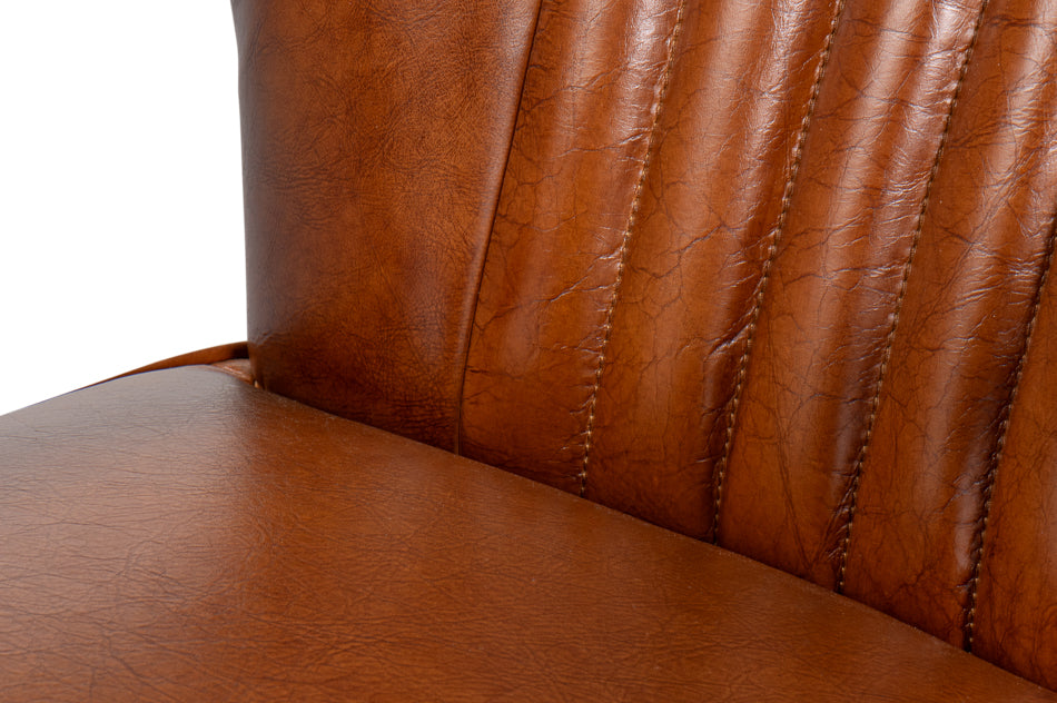 Parker Office Chair, Vintage Havana Lthr by Sarreid Ltd - view 10