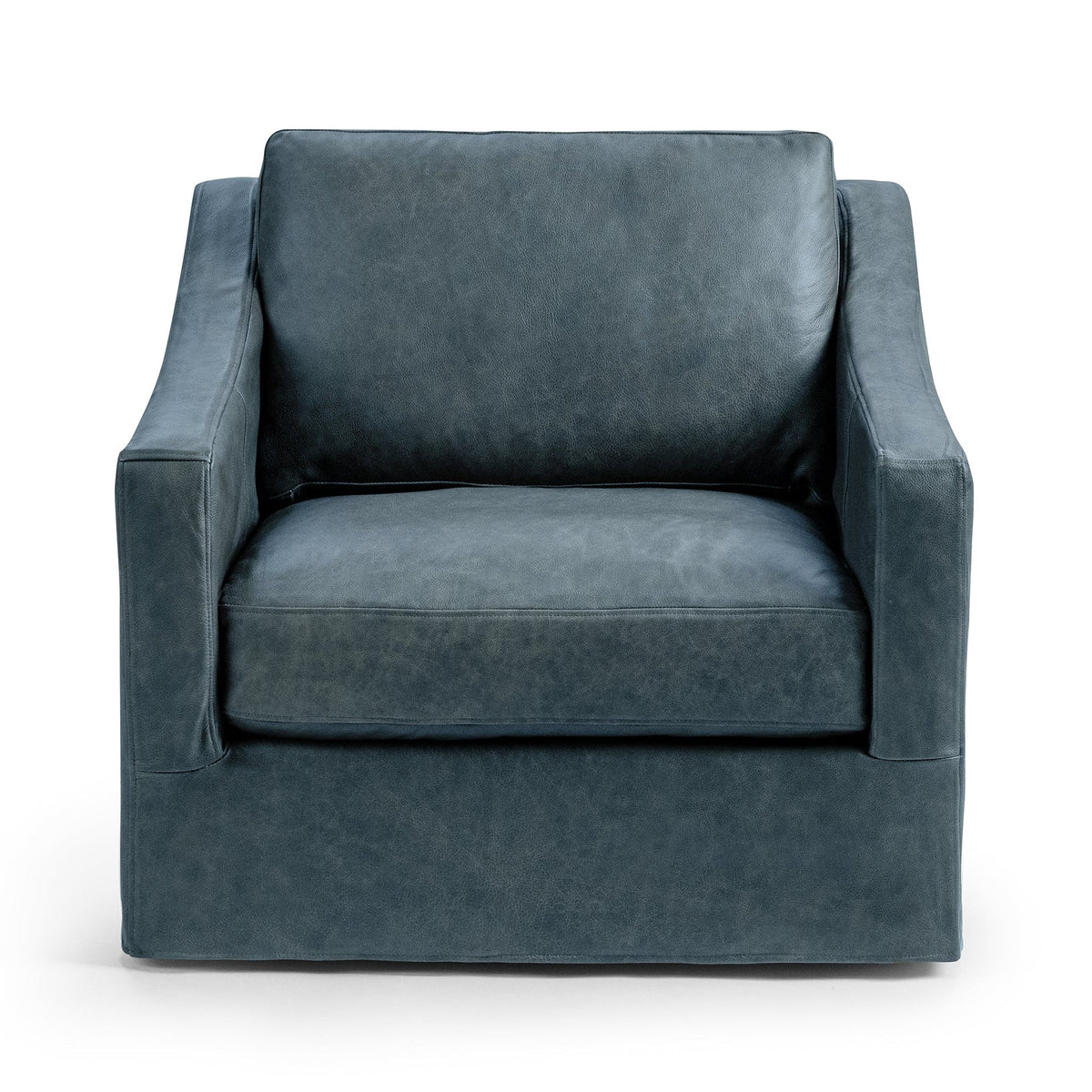 Kipton Swivel Chair - Bayou / Leather - Classic Home 5310CULBU