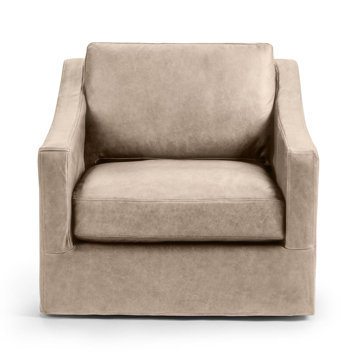 Kipton Swivel Chair - Cashmere / Leather - Classic Home 5310CULCM