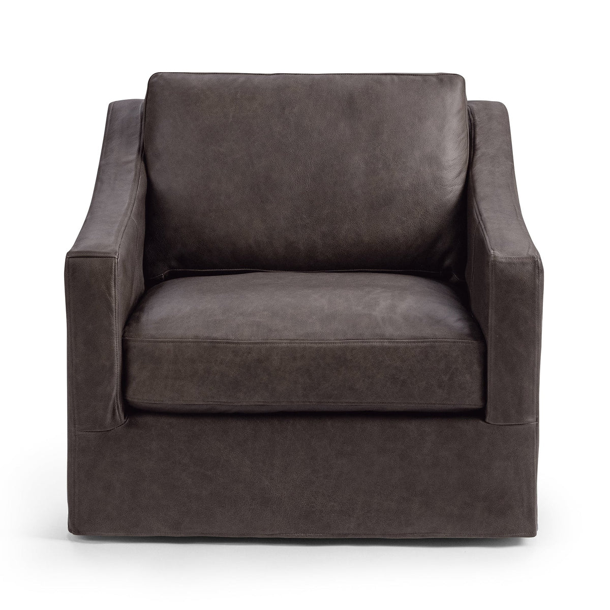 Kipton Swivel Chair - Chocolate / Leather - Classic Home 5310CULCO