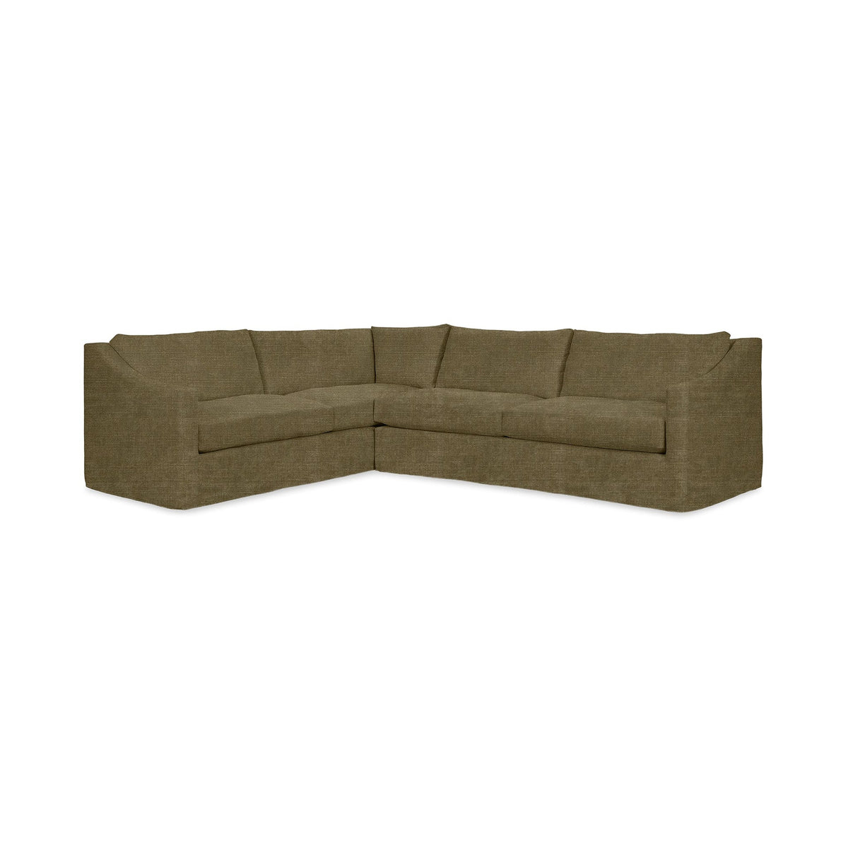 Kipton LAF Corner Sectional - Soft Olive / Polyester - Classic Home 5310LSC2002