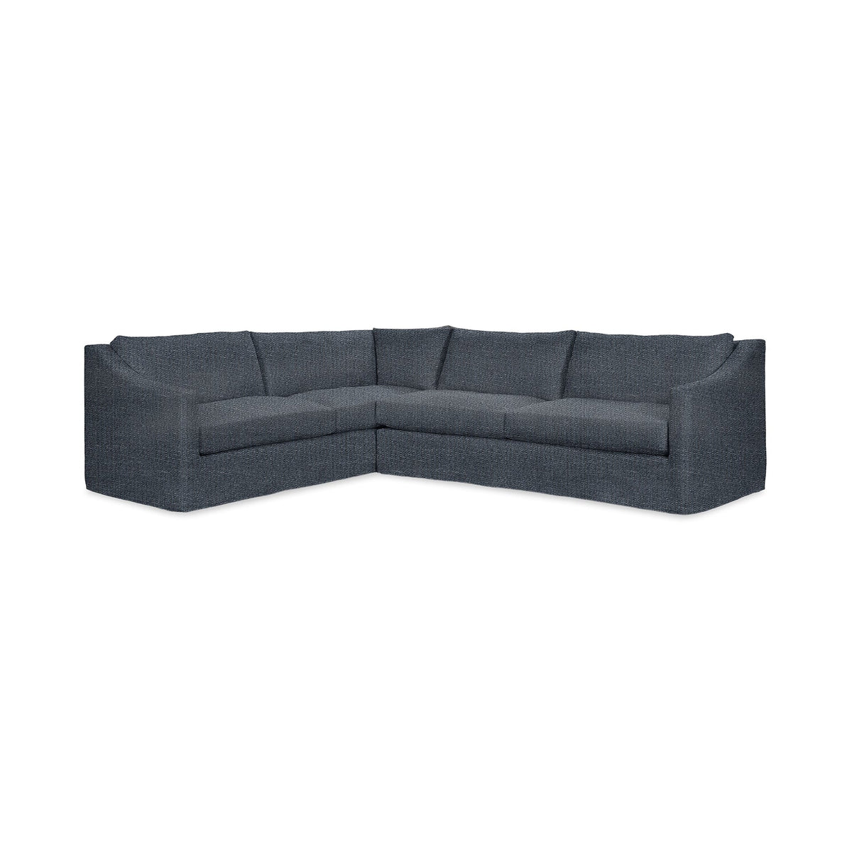 Kipton LAF Corner Sectional - Midnight Denim / Polyester - Classic Home 5310LSC2102