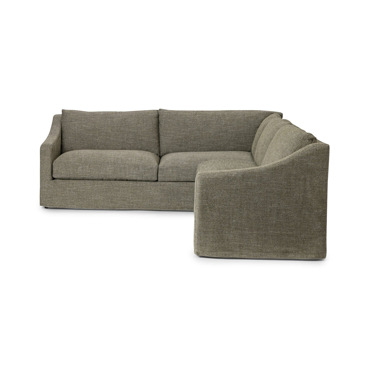 Kipton LAF Corner Sectional - Tuscan Olive / Polyester - Classic Home 5310LSC2103