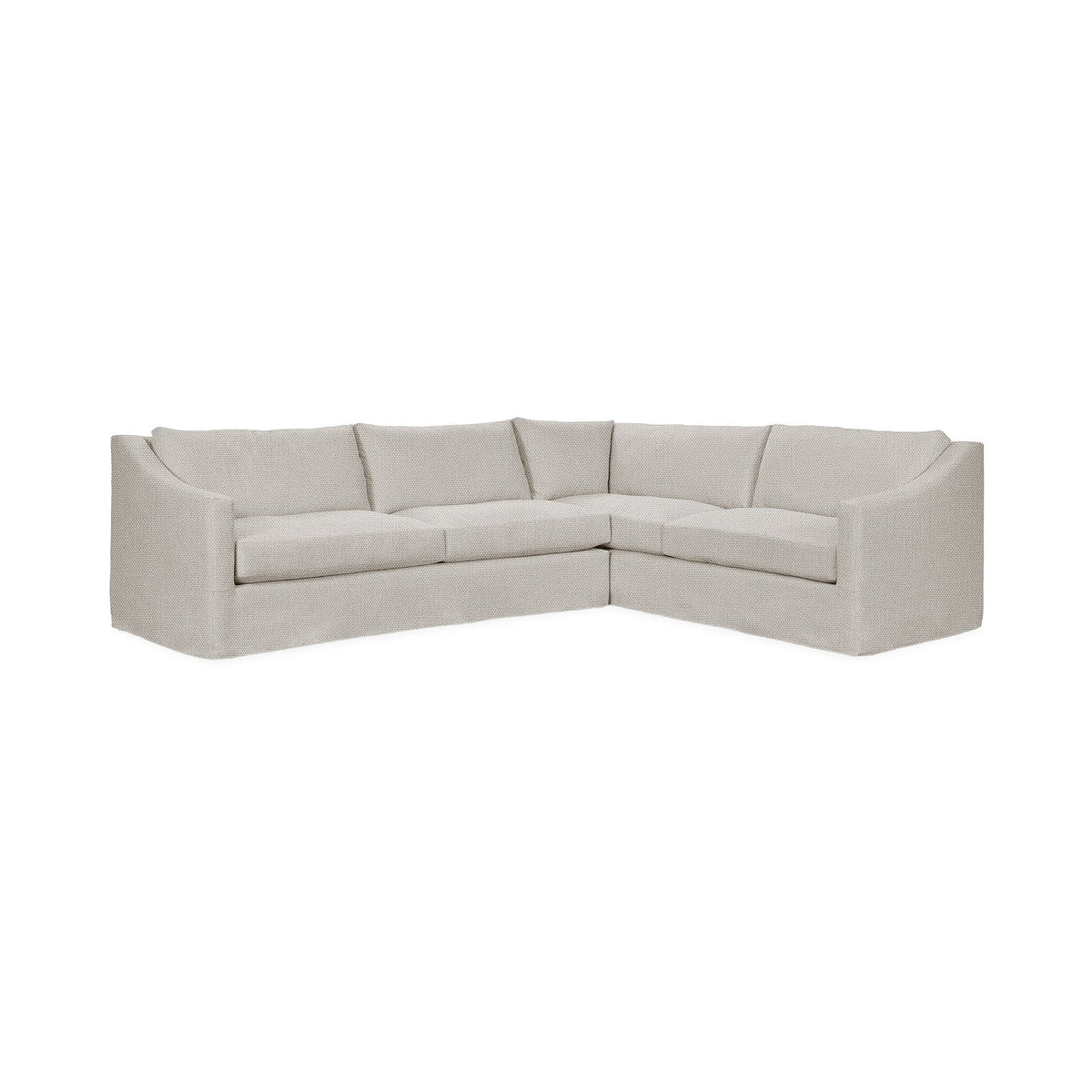 Kipton RAF Corner Sectional - Gray / Polyester - Classic Home 5310RSC1002
