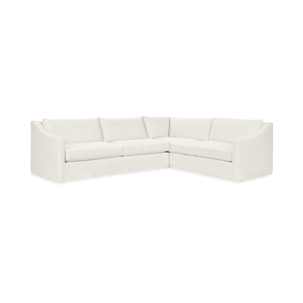 Kipton RAF Corner Sectional - Ivory / Polyester - Classic Home 5310RSC1003