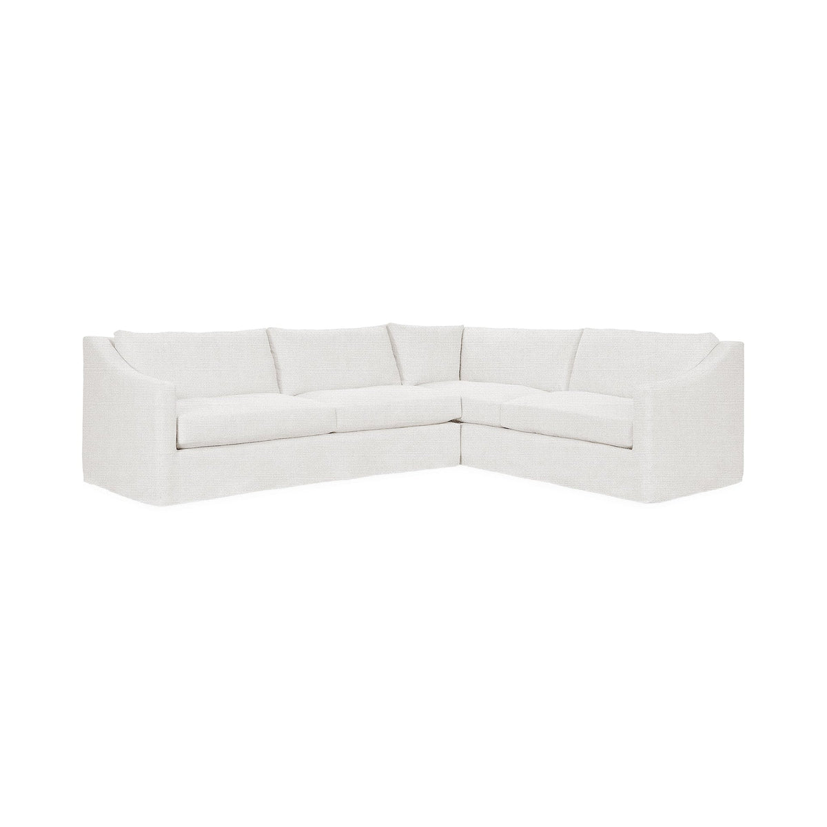 Kipton RAF Corner Sectional - Pearl / Polyester - Classic Home 5310RSC1103