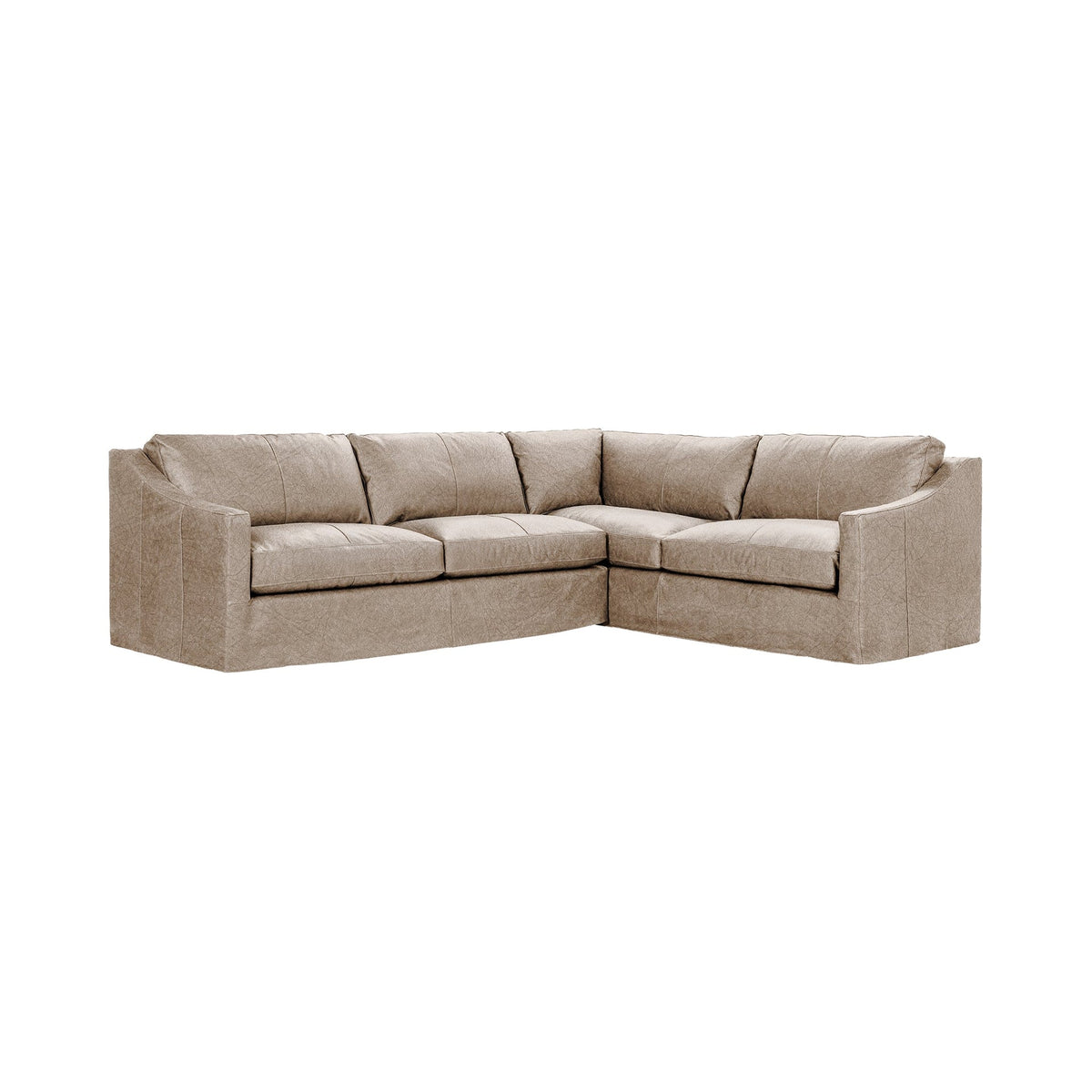 Kipton RAF Corner Sectional - Cashmere / Leather - Classic Home 5310RSC1402