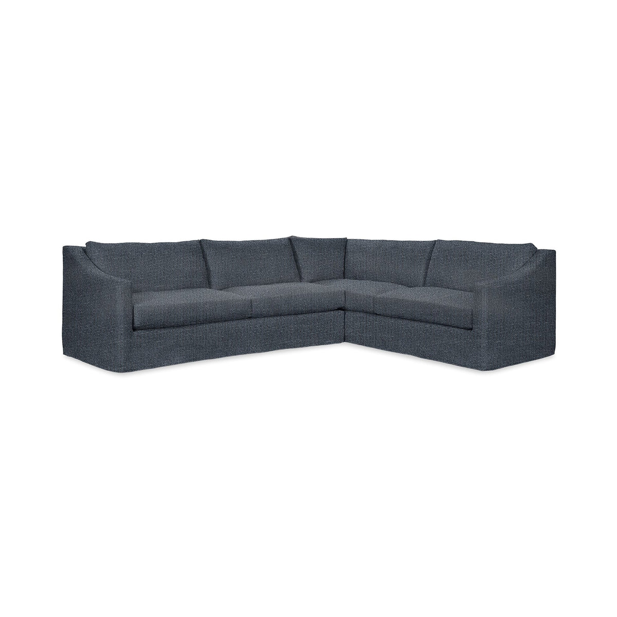 Kipton RAF Corner Sectional - Midnight Denim / Polyester - Classic Home 5310RSC2102