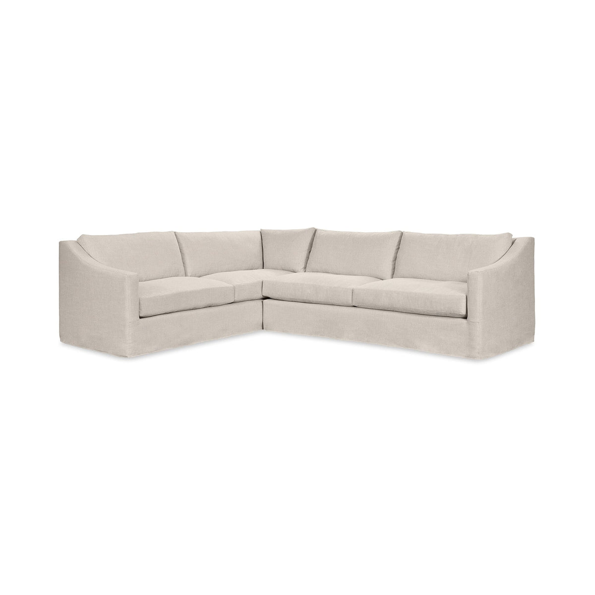 Kipton LAF Corner Sectional - Twine / Polyester - Classic Home 5310SC2DTW