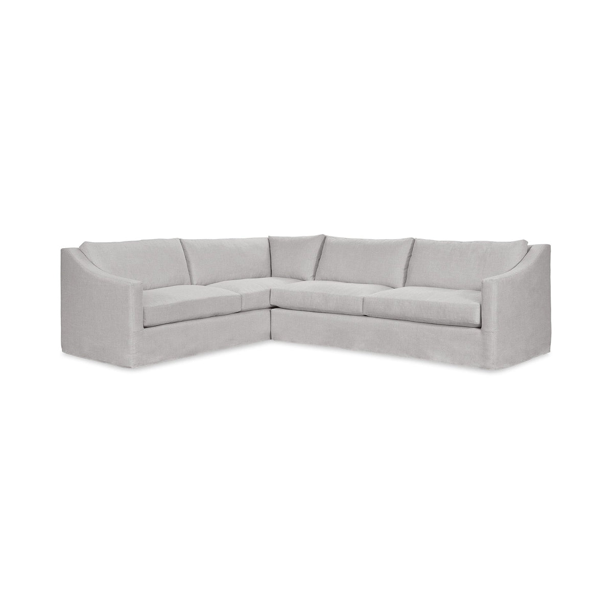 Kipton LAF Corner Sectional - Gray / Polyester - Classic Home 5310SC2EGR