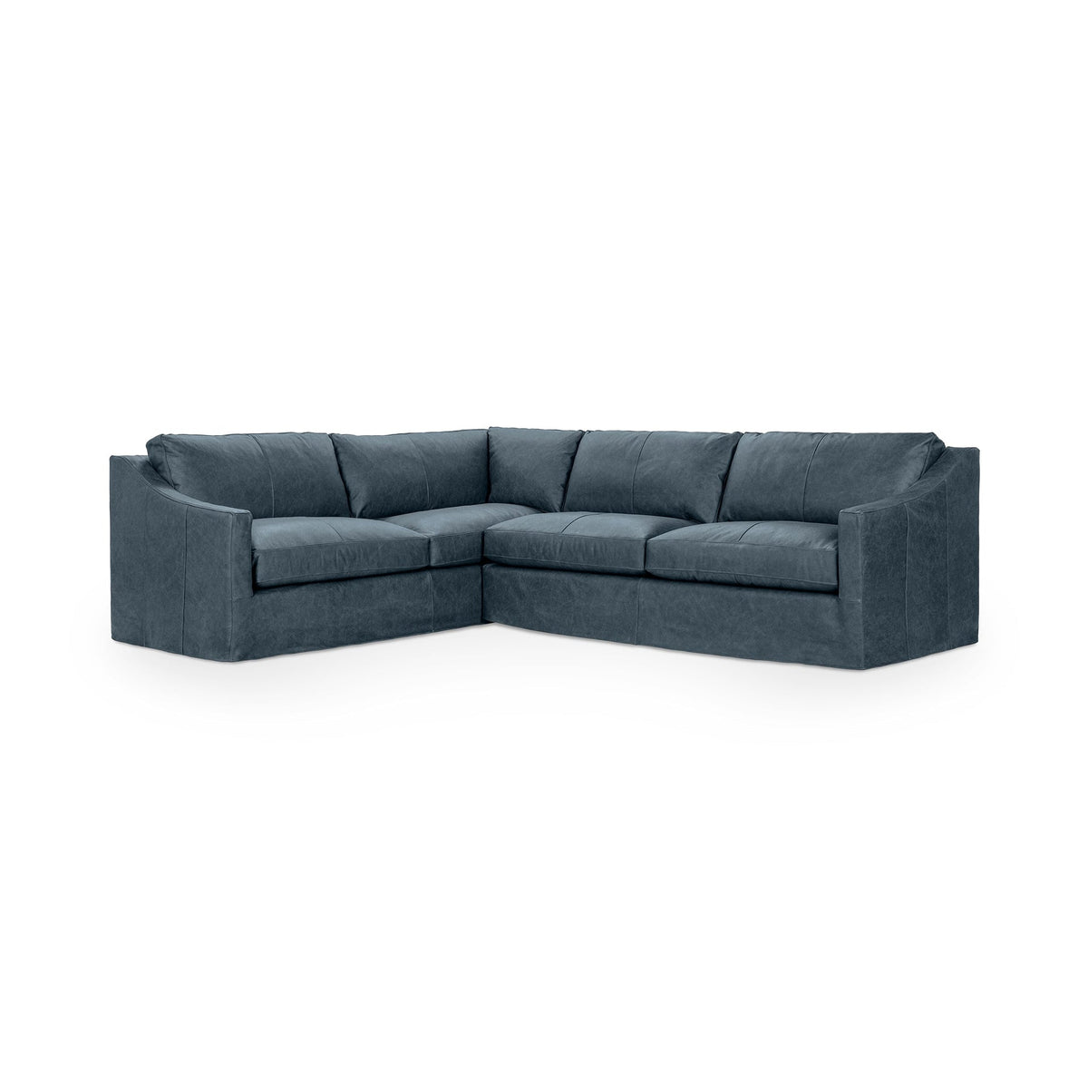 Kipton LAF Corner Sectional - Bayou / Leather - Classic Home 5310SC2LBU