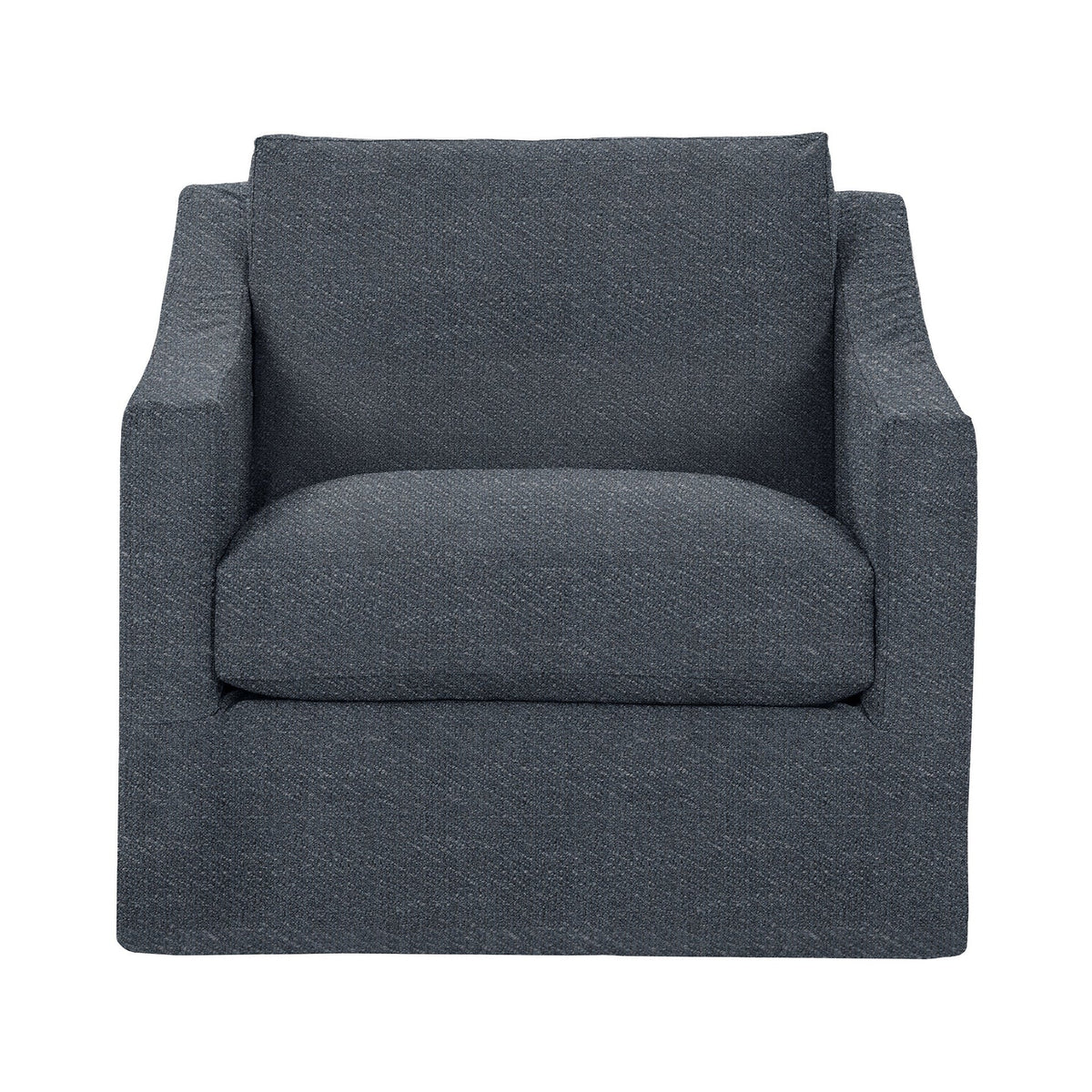 Kipton Swivel Chair - Midnight Denim / Polyester - Classic Home 5310SWC2102