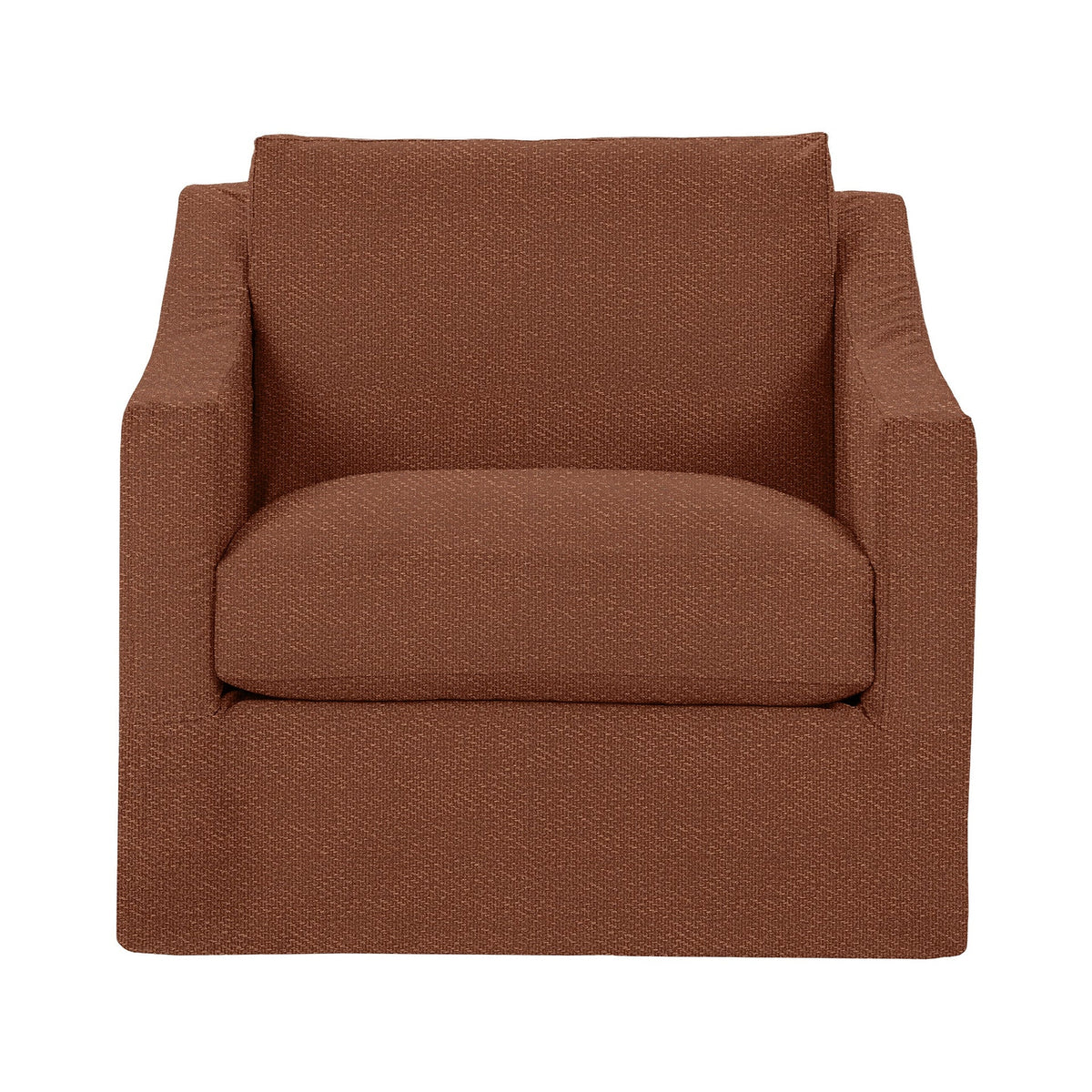 Kipton Swivel Chair - Brick Red / Polyester - Classic Home 5310SWC2201