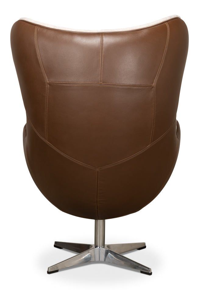 Jacobean Mid 20th Century Egg Chair by Sarreid Ltd - view 4