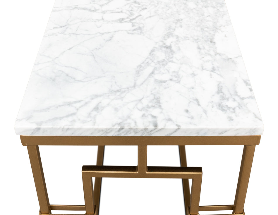Brass Gate Console Table by Sarreid Ltd - view 10