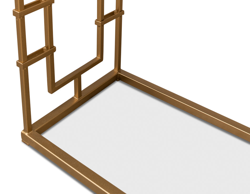 Brass Gate Console Table by Sarreid Ltd - view 12