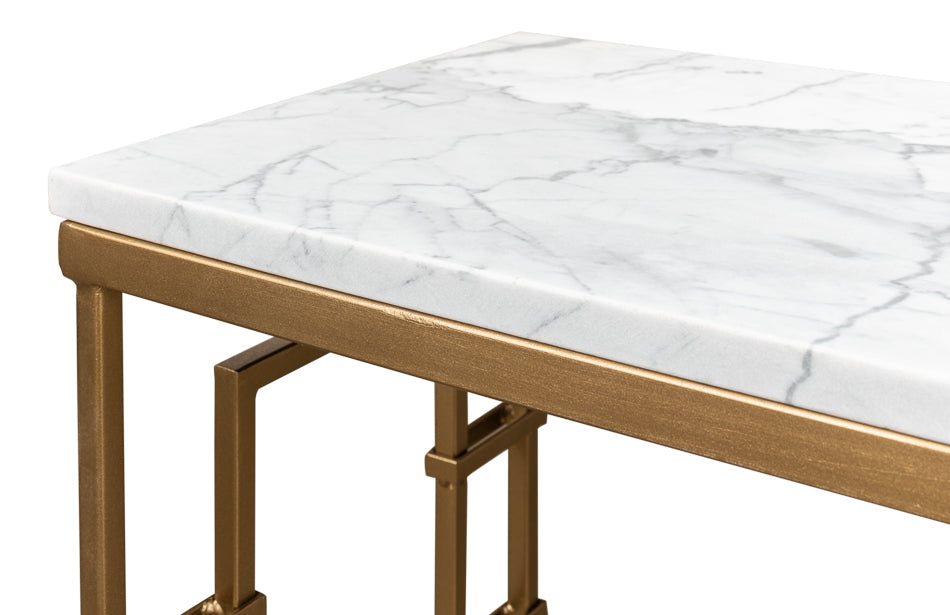 Brass Gate Console Table by Sarreid Ltd - view 7