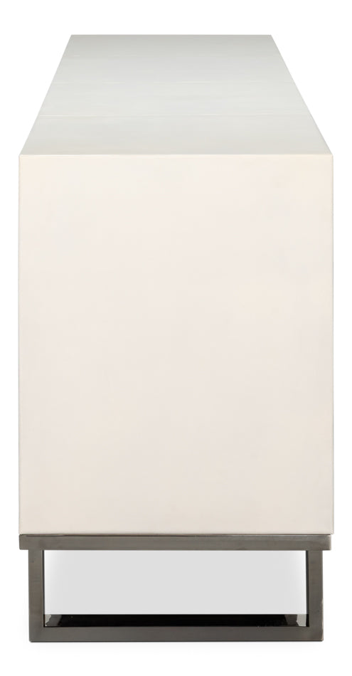 Bronzini Credenza, Embossed White by Sarreid Ltd - view 9