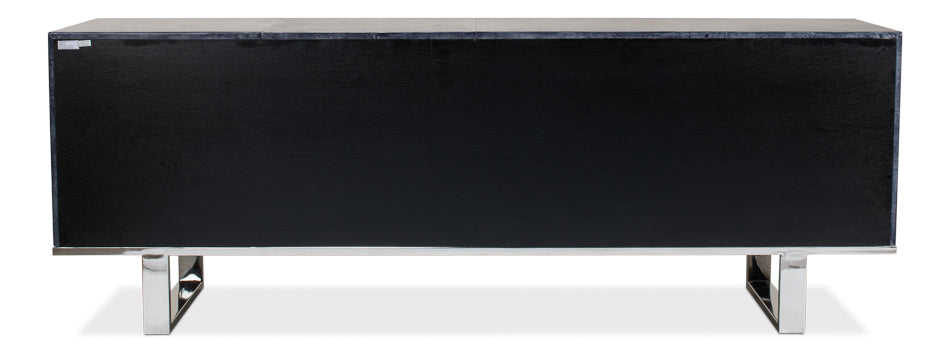 Bronzini Credenza, Embossed Blue/Grey by Sarreid Ltd - view 8