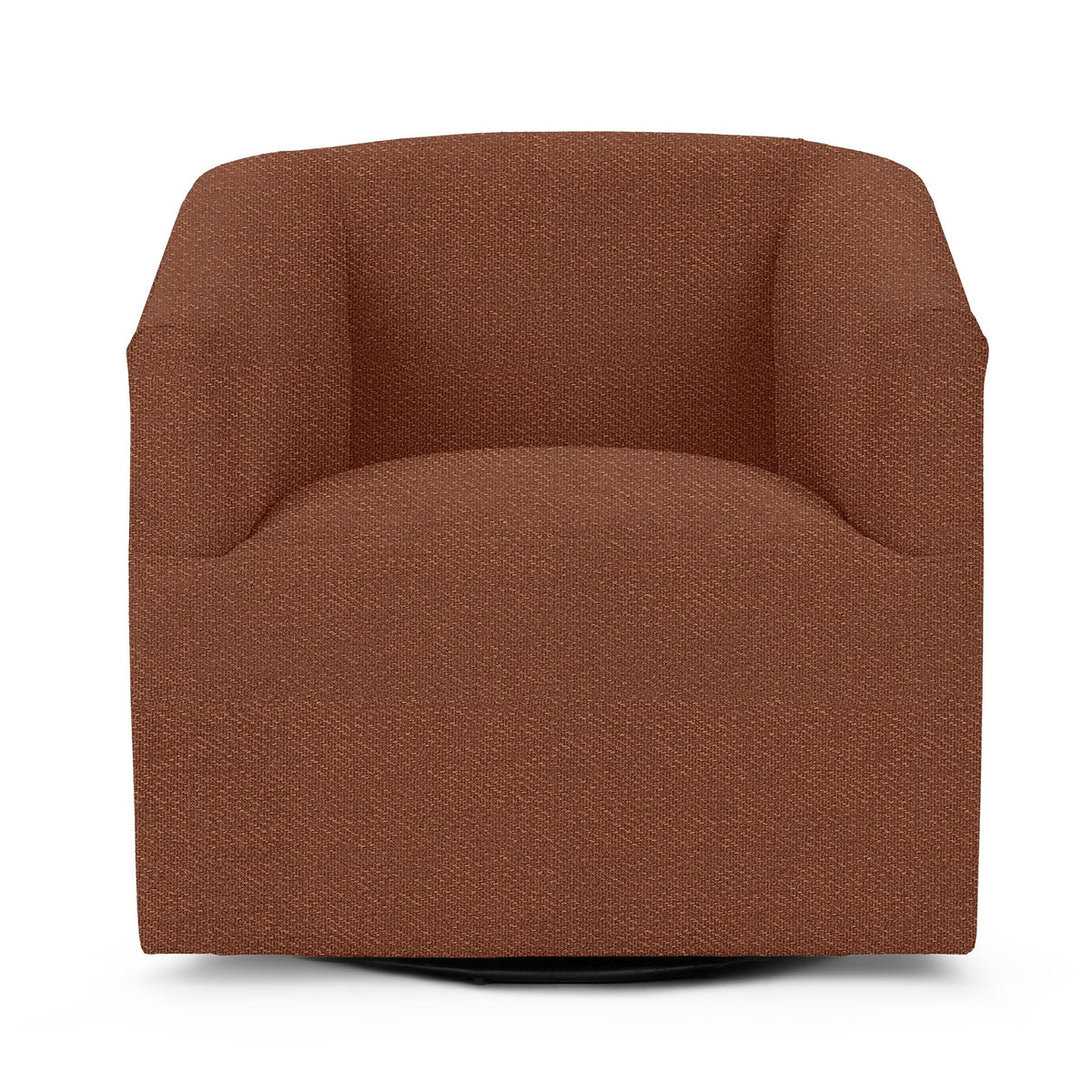 Vernon Swivel Chair - Brick Red / Polyester - Classic Home 5313SWC2201