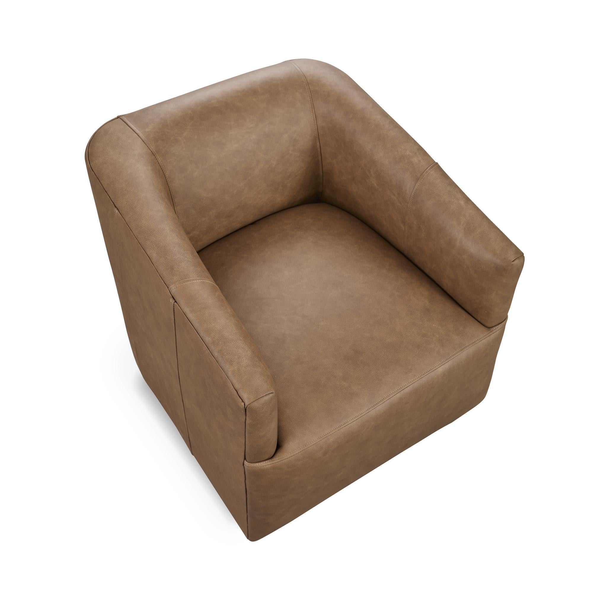 Vernon Swivel Chair - Bliss-Beige