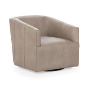 Vernon Leather Swivel Chair Lush
