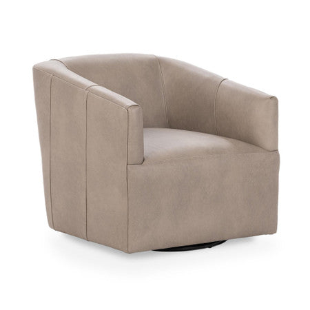 Vernon Leather Swivel Chair Lush
