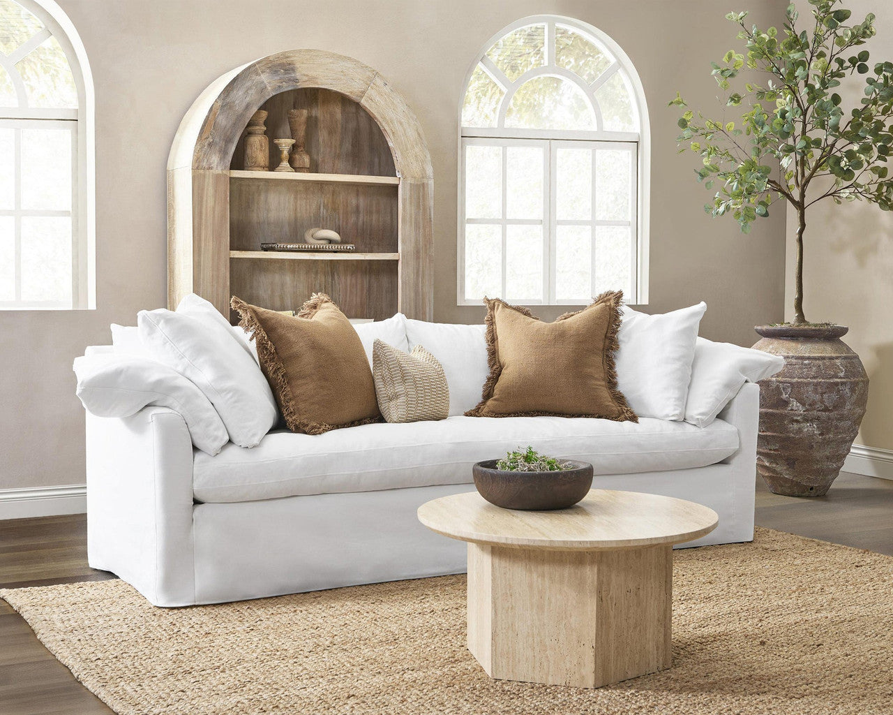 Cassiano Upholstered Slip Cover Sofa Bliss
