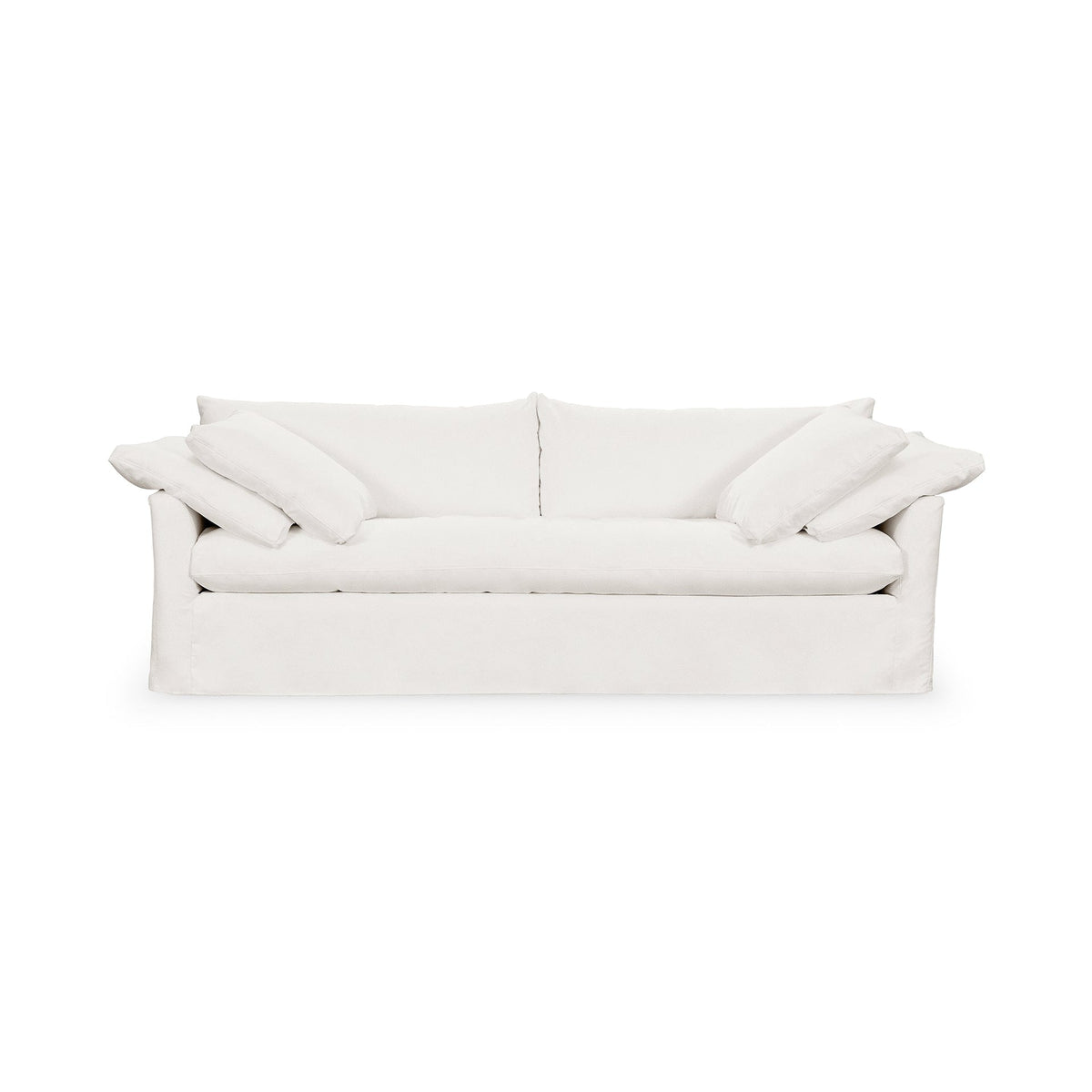 Cassiano Slip Cover Sofa - Ivory / Polyester - Classic Home 5315SFEIV