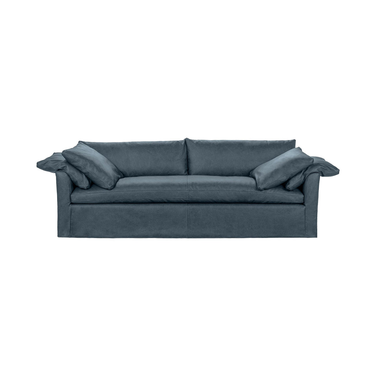 Cassiano Slip Cover Sofa - Bayou / Leather - Classic Home 5315SFLBU