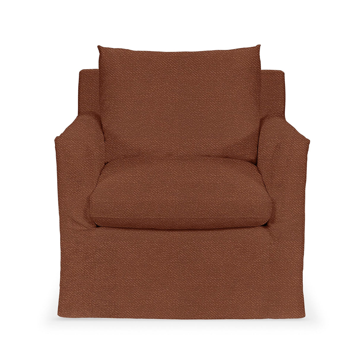 Cassiano Swivel Chair - Brick Red / Polyester - Classic Home 5315SWC2201