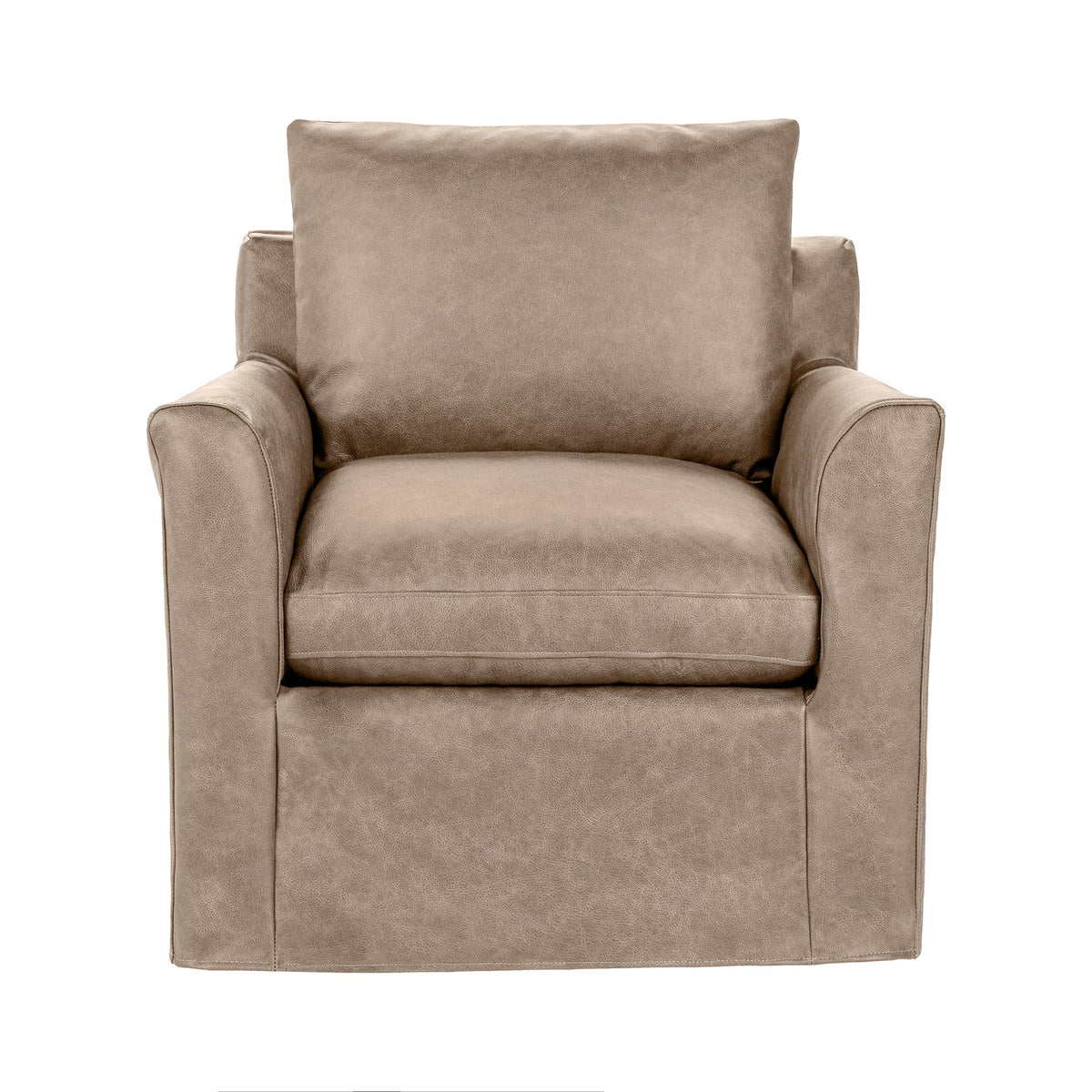 Cassiano Swivel Chair - Cashmere / Leather - Classic Home 5315SWLCM