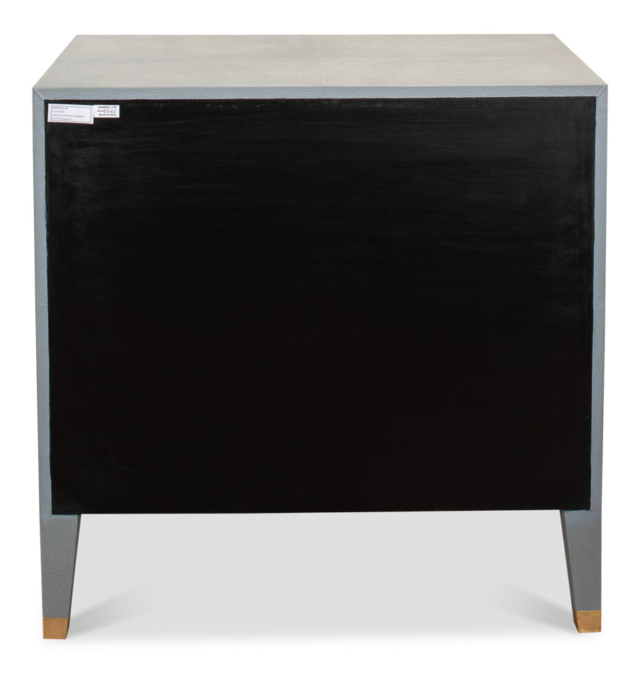 Gabriella Night Stand, Storm Grey by Sarreid Ltd - view 8