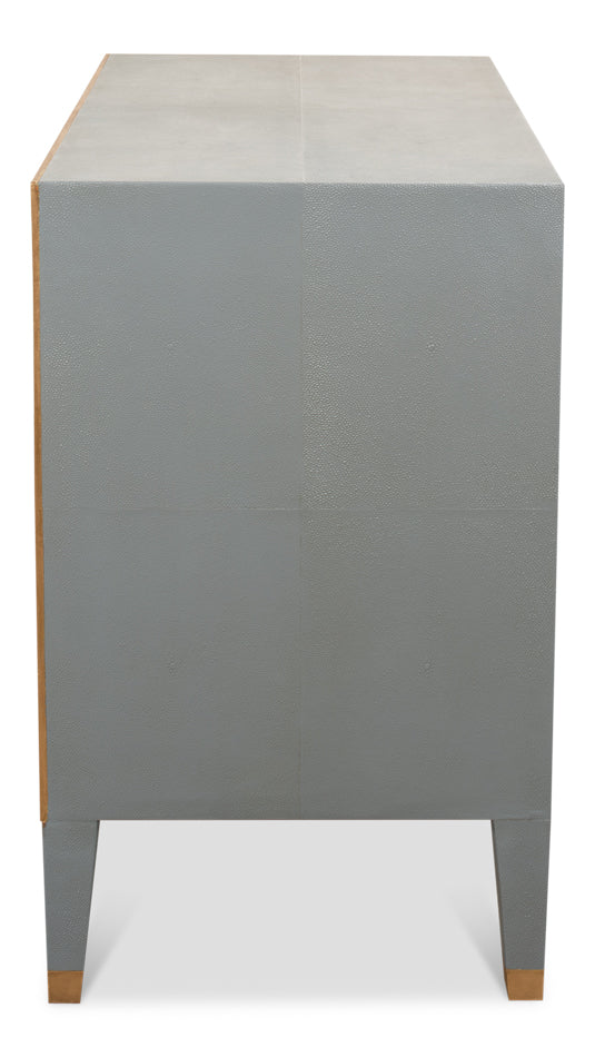Gabriella Night Stand, Storm Grey by Sarreid Ltd - view 9