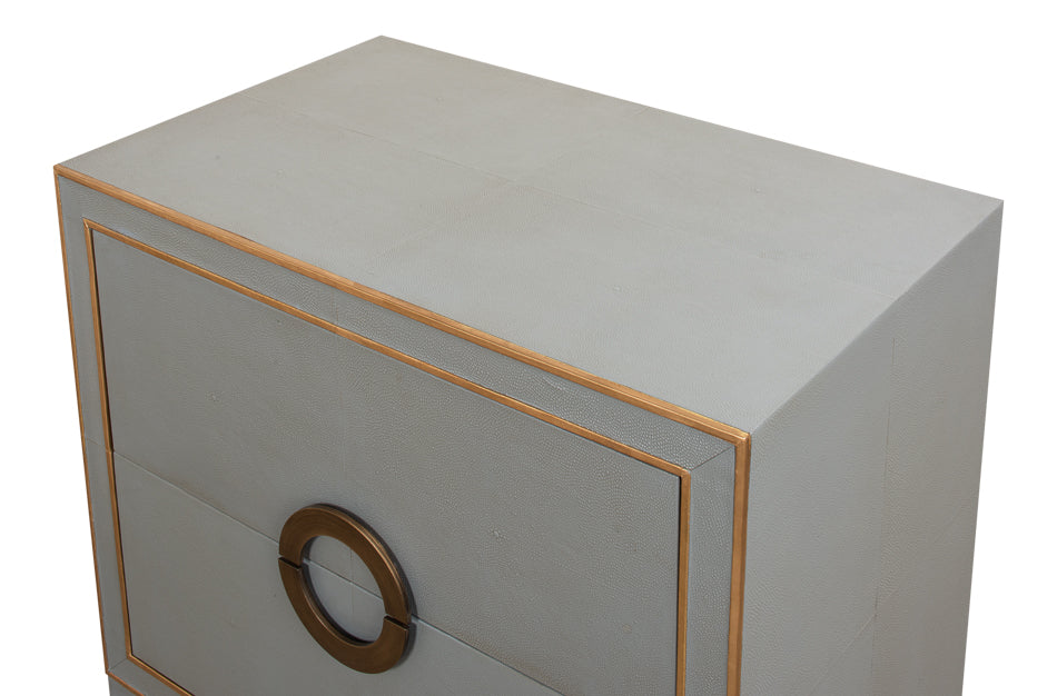 Gabriella Night Stand, Storm Grey by Sarreid Ltd - view 11