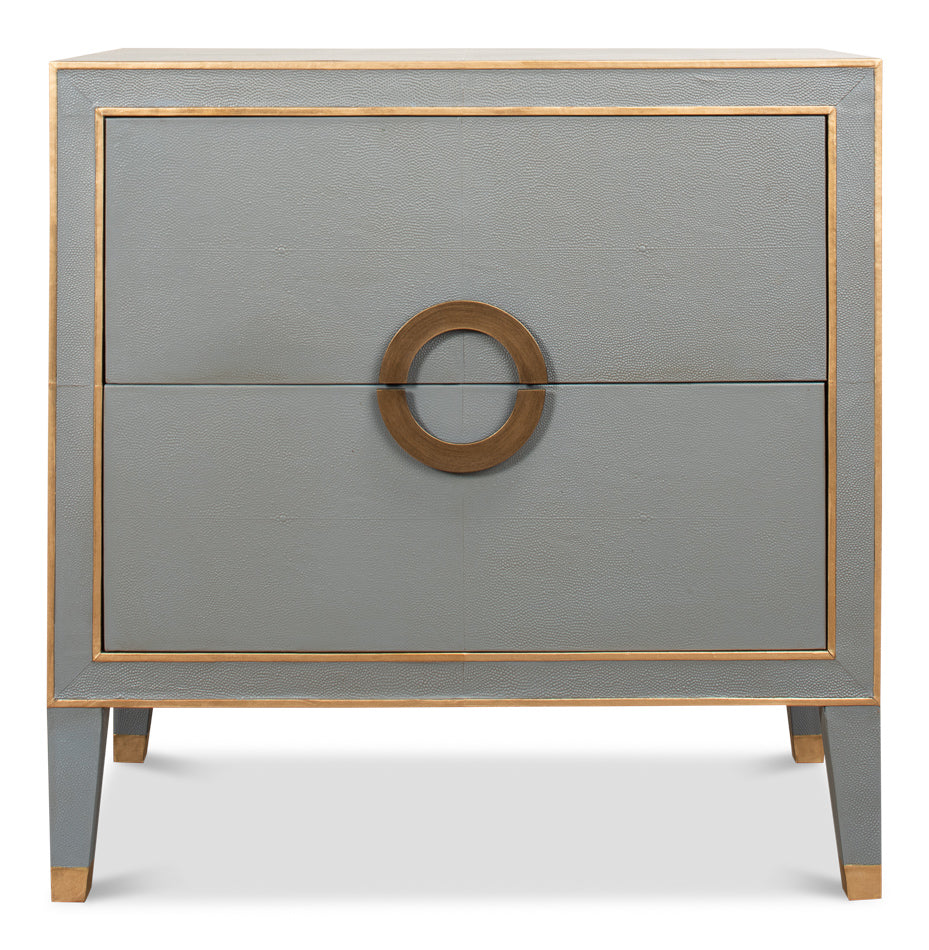 Gabriella Night Stand, Storm Grey by Sarreid Ltd - view 12