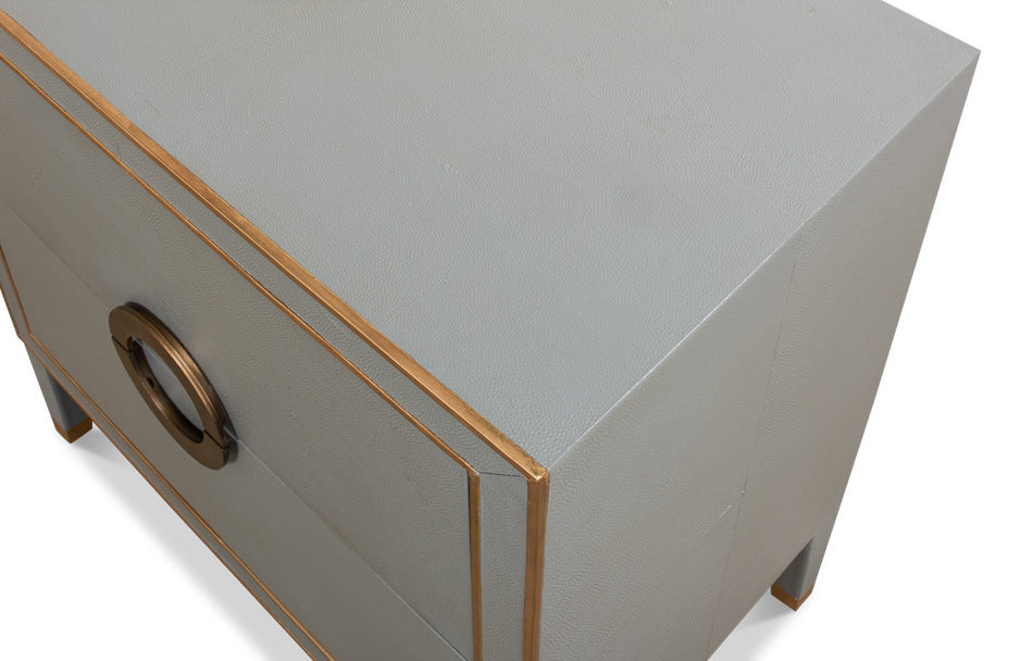 Gabriella Night Stand, Storm Grey by Sarreid Ltd - view 5