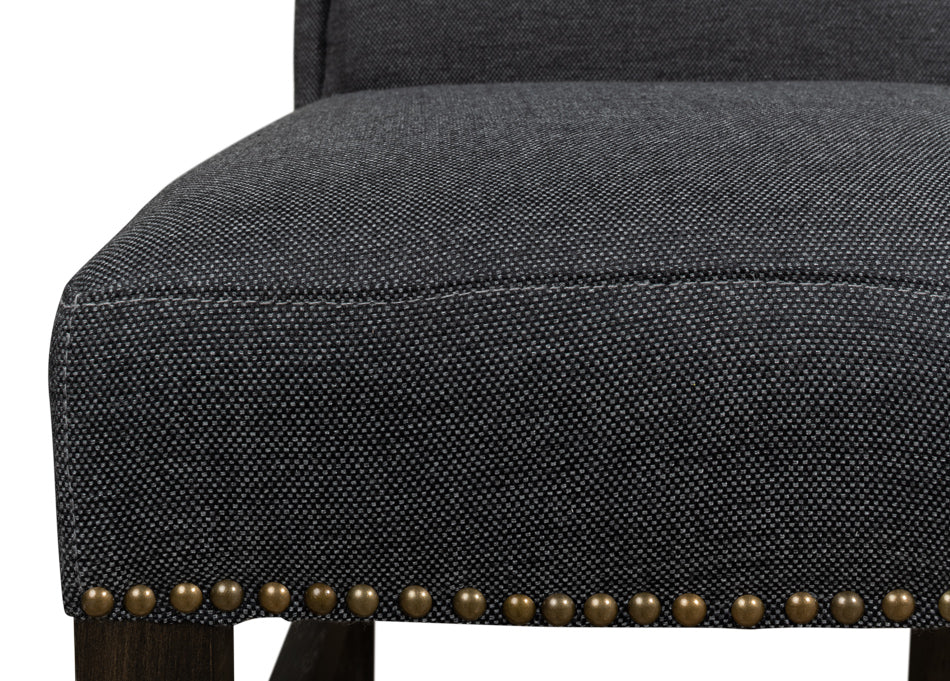 Black High Back Dining Chair by Sarreid Ltd - view 9
