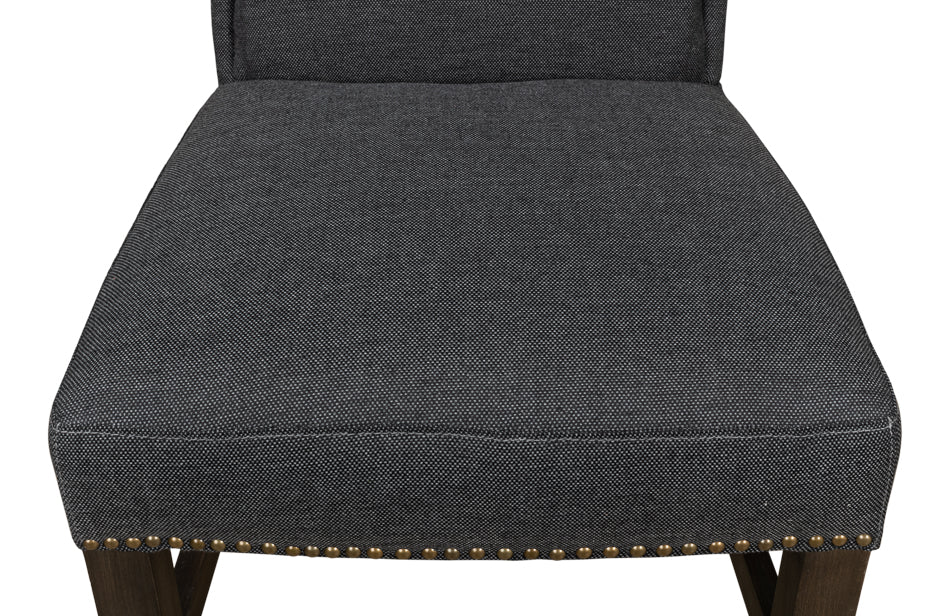 Black High Back Dining Chair by Sarreid Ltd - view 10