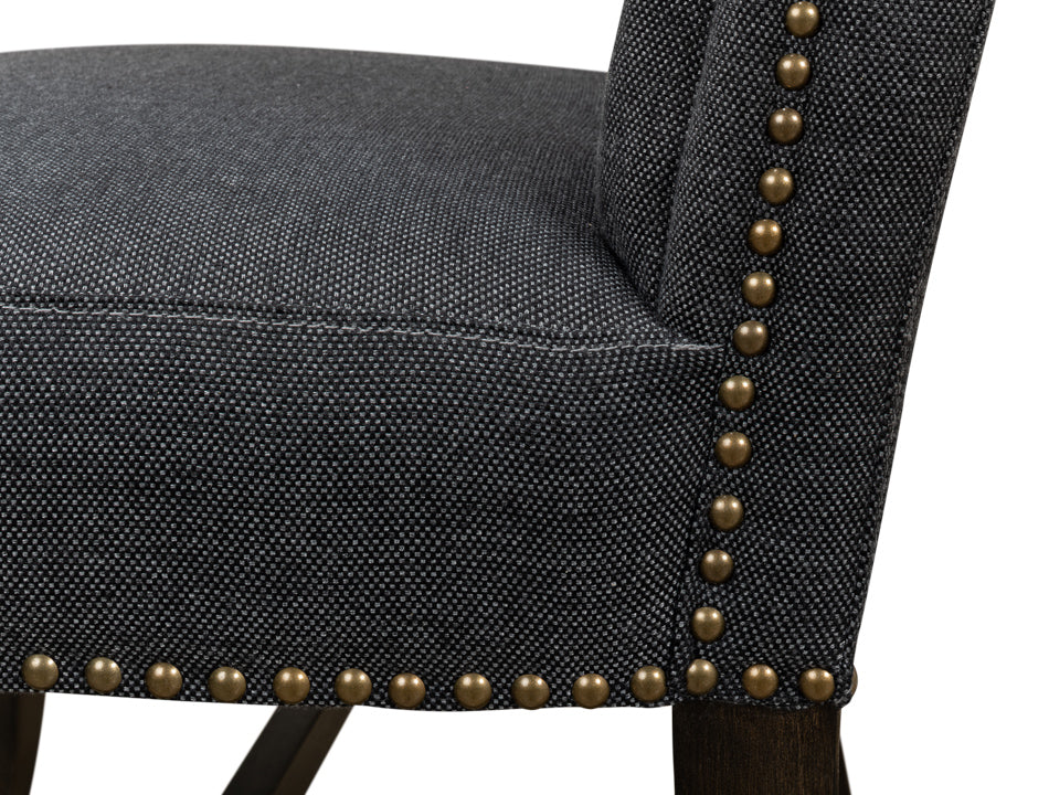 Black High Back Dining Chair by Sarreid Ltd - view 11