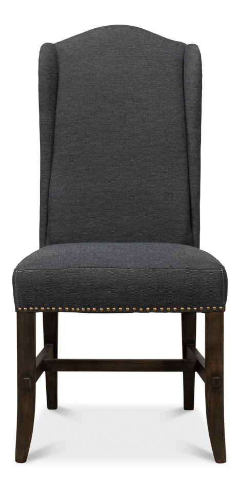 Black High Back Dining Chair by Sarreid Ltd - view 2