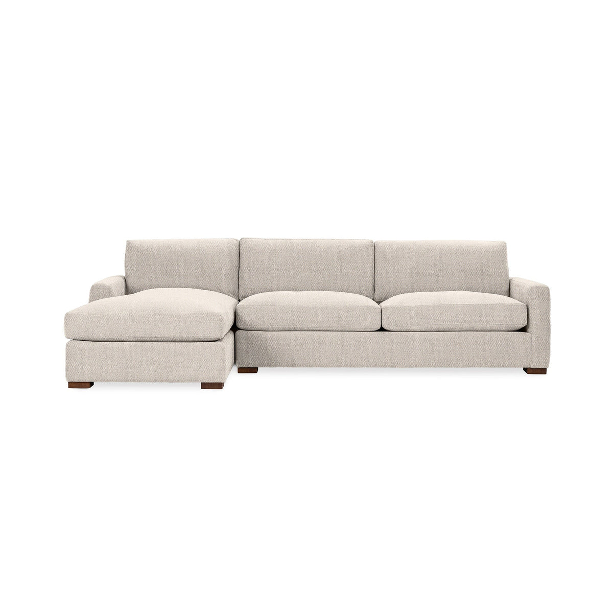 Coburn Left Chaise Sofa - Twine / Polyester - Classic Home 5317LCHDTW