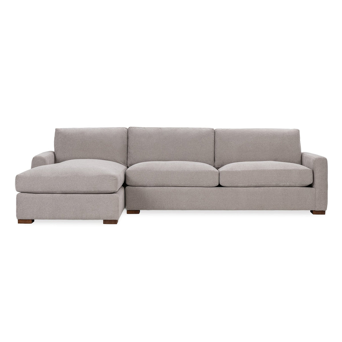 Coburn Left Chaise Sofa - Gray / Polyester - Classic Home 5317LCHEGR
