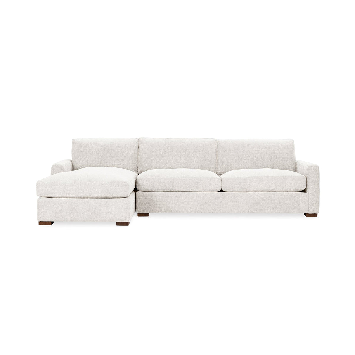 Coburn Left Chaise Sofa - Ivory / Polyester - Classic Home 5317LCHEIV