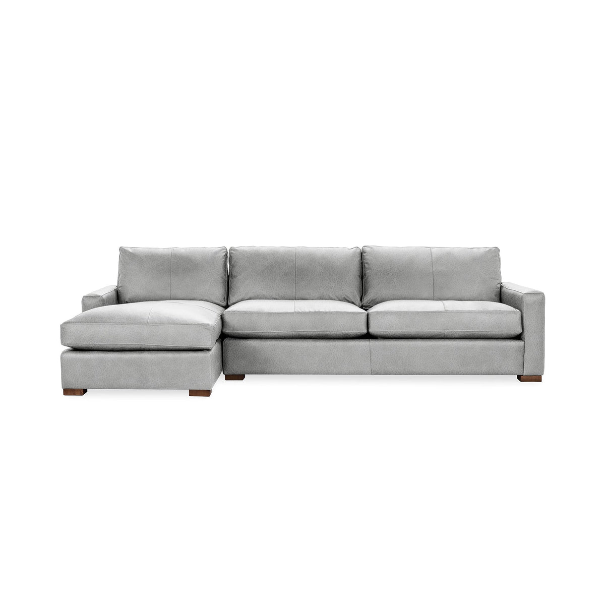 Coburn Left Chaise Sofa - Dove / Leather - Classic Home 5317LCHEPDV