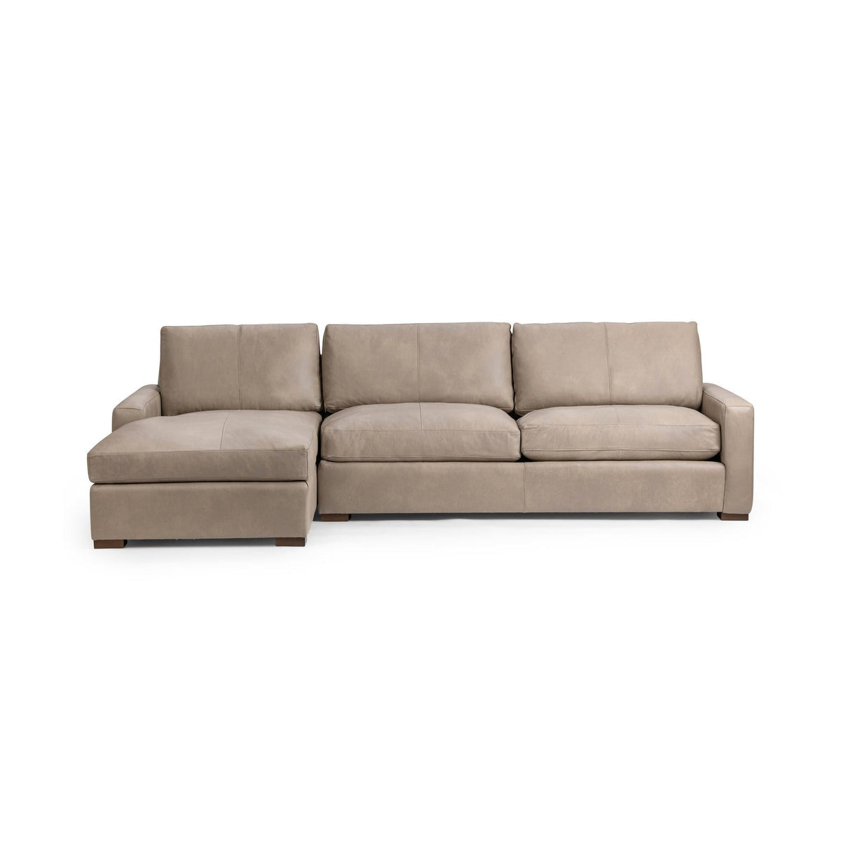 Coburn Left Chaise Sofa - Cashmere / Leather - Classic Home 5317LCHLCM