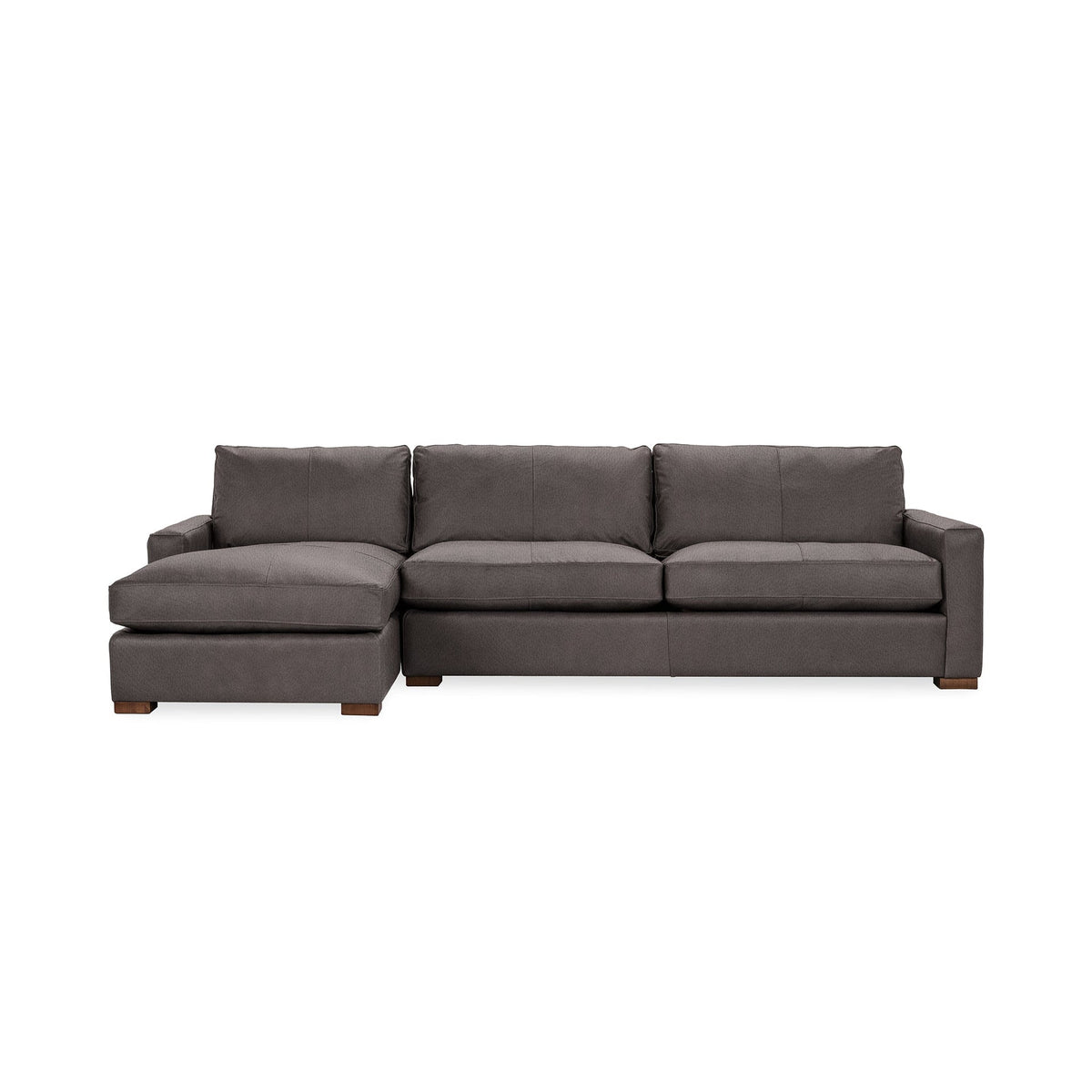 Coburn Left Chaise Sofa - Chocolate / Leather - Classic Home 5317LCHLCO