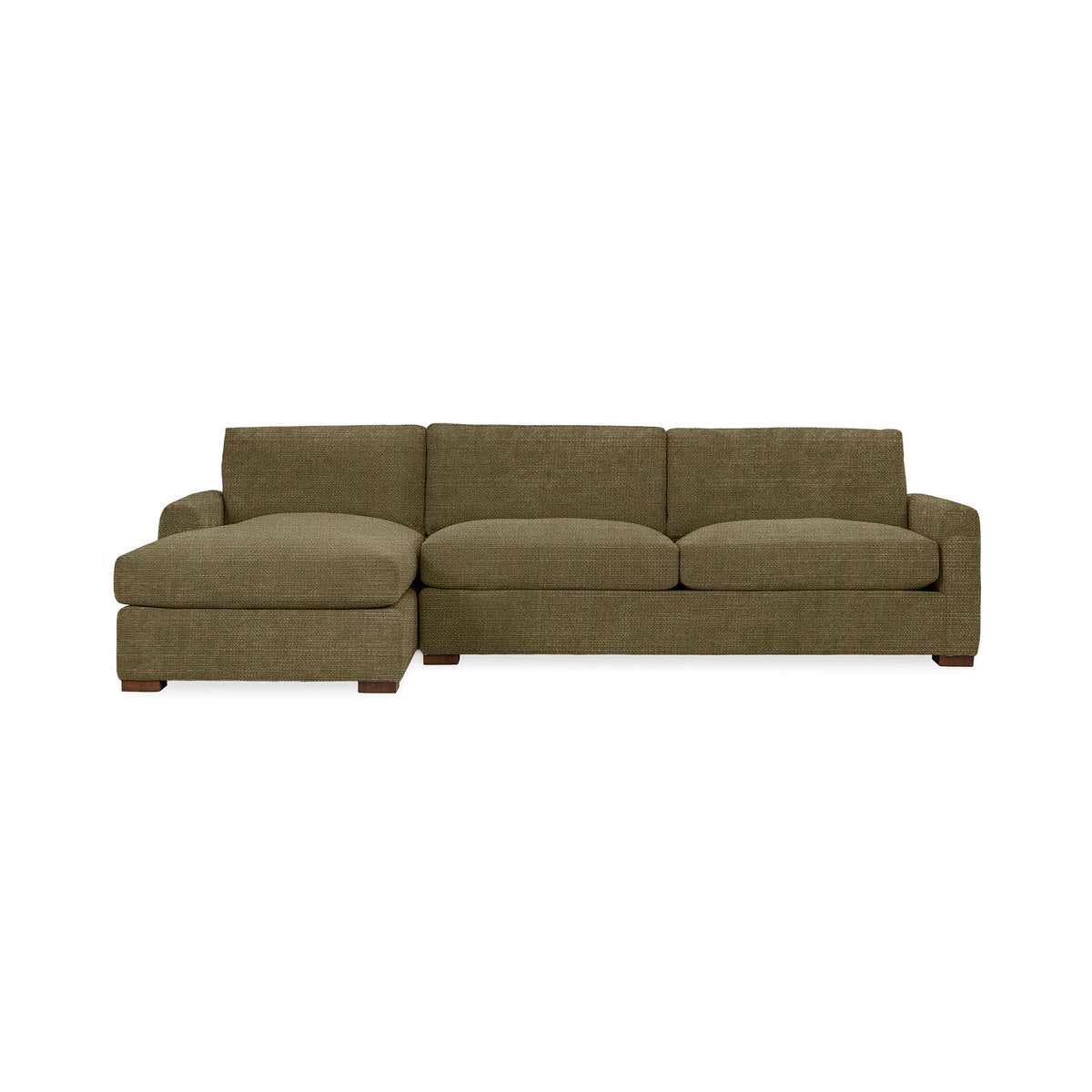 Coburn Left Chaise Sofa - Soft Olive / Polyester - Classic Home 5317LSF2002