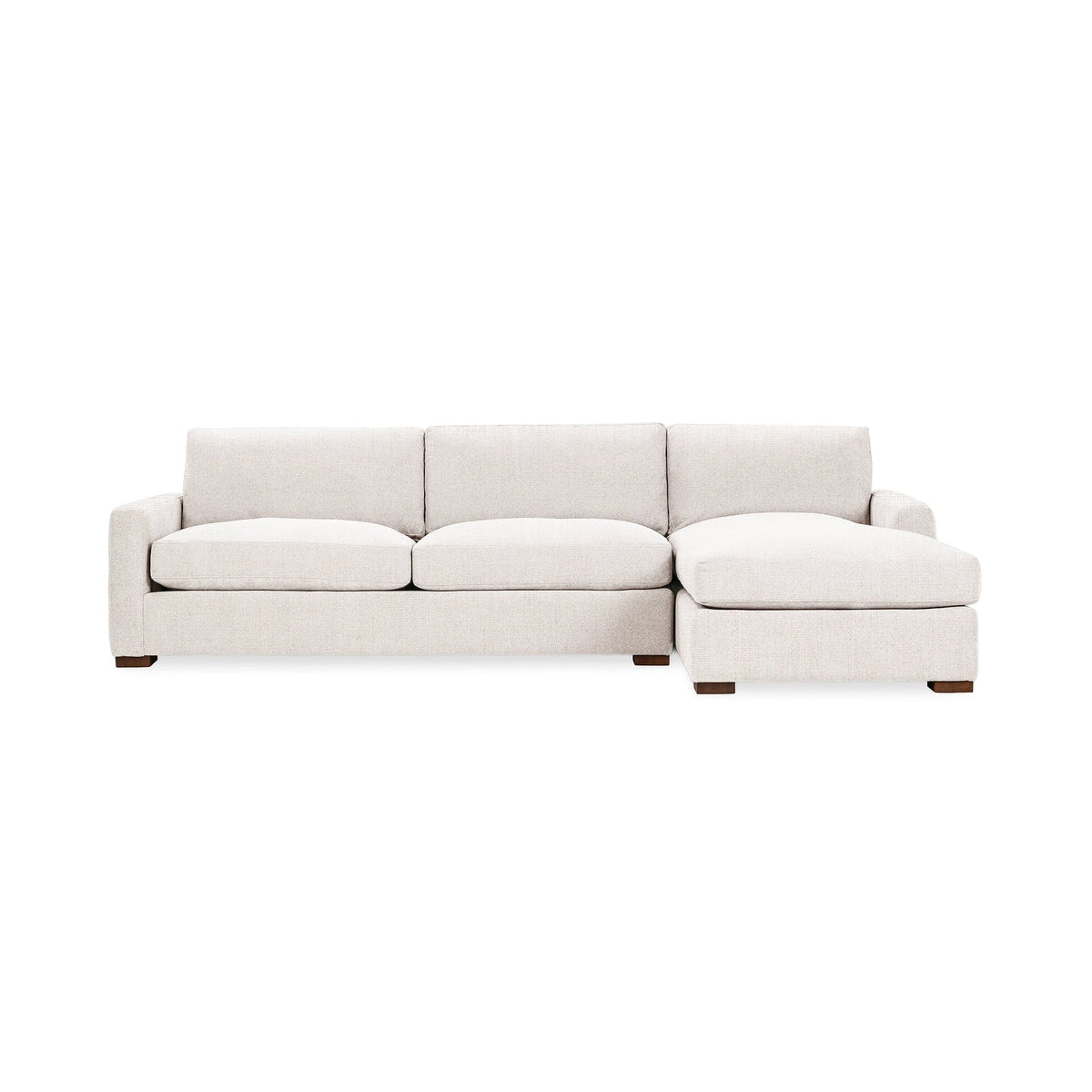 Coburn Right Chaise Sofa - Flax / Polyester - Classic Home 5317RCHDFL